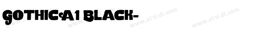 GothicA1 Black字体转换